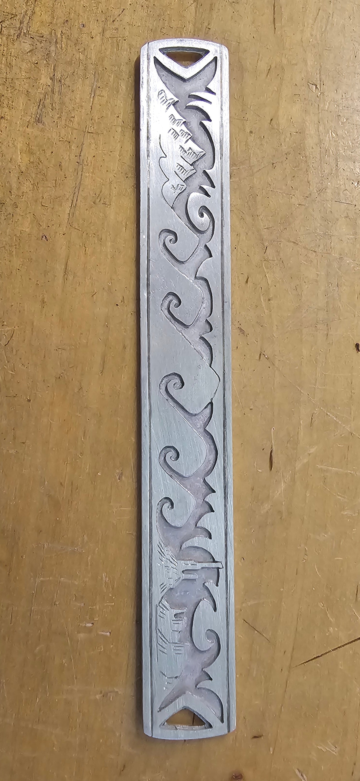 Sterling Silver Landscape Cuff