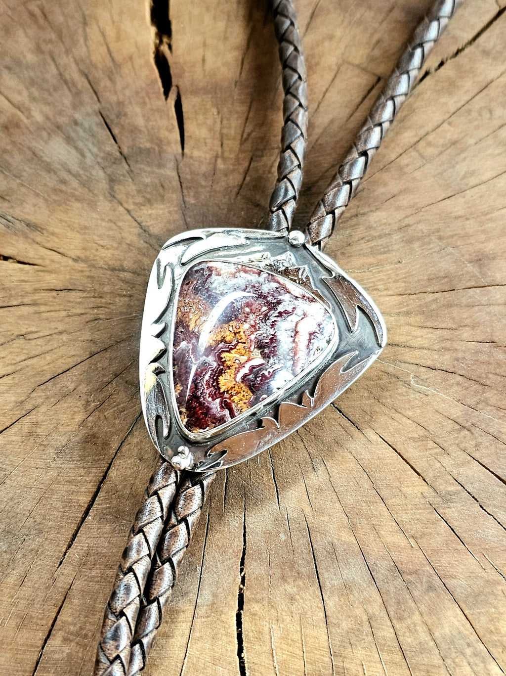 Sterling Bolotie w/ Utah Lace Opal #2