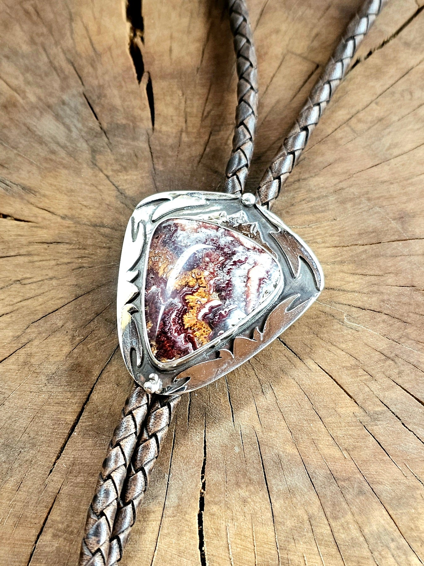 Sterling Bolotie w/ Utah Lace Opal #2