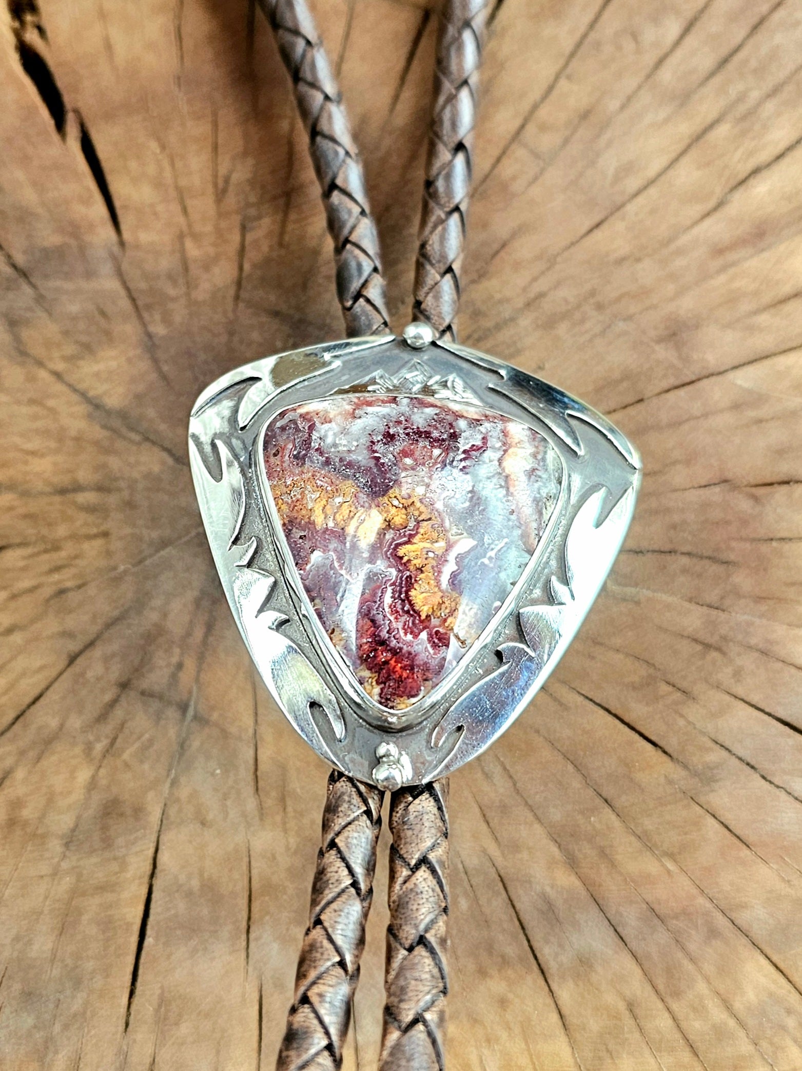 Sterling Bolotie w/ Utah Lace Opal #2