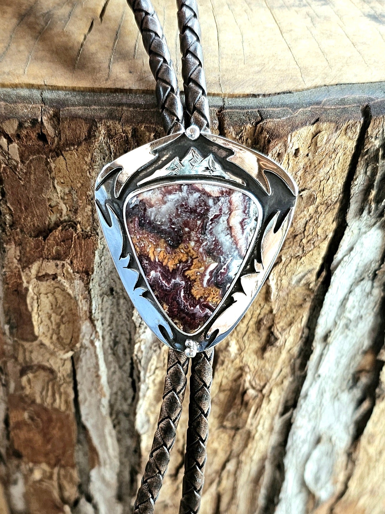 Sterling Bolotie w/ Utah Lace Opal #2